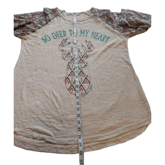 Southern Grace Top Womens 2xl Burnout Sheer - Picture 6 of 15